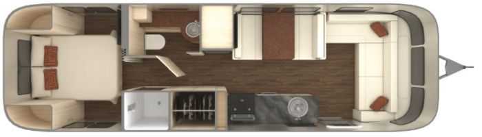 2017 Airstream 30RB (Rear Queen Bed) Base